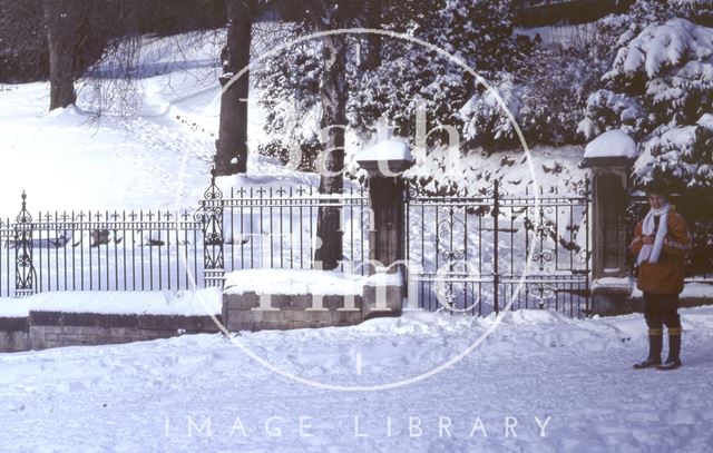 Henrietta Park, Walcot in snow, Bath 1982