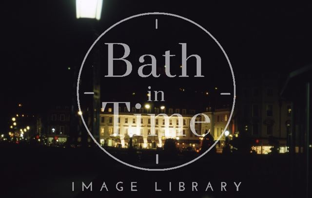 Fernley Hotel, South Parade, floodlit, Bath 1985