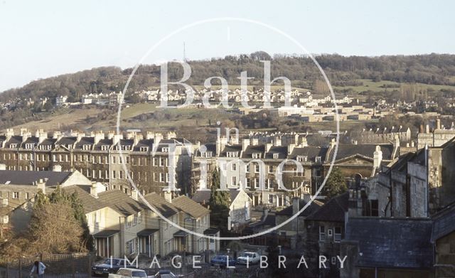 Looking towards the Warminster Road, Bathwick, Bath 1985