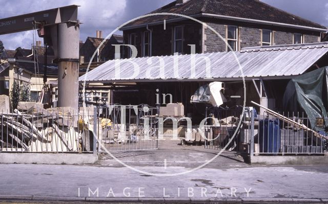 Stonemason's yard, Upper Bristol Road, Bath 1985