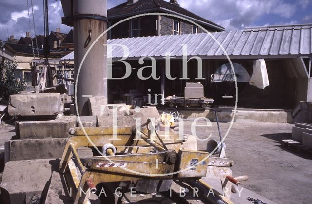 Stonemason's yard, Upper Bristol Road, Bath 1985