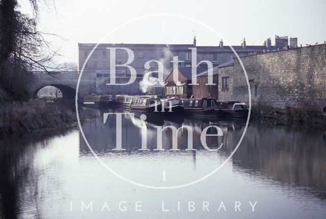 Sydney Wharf, Kennet and Avon Canal, Bath 1986