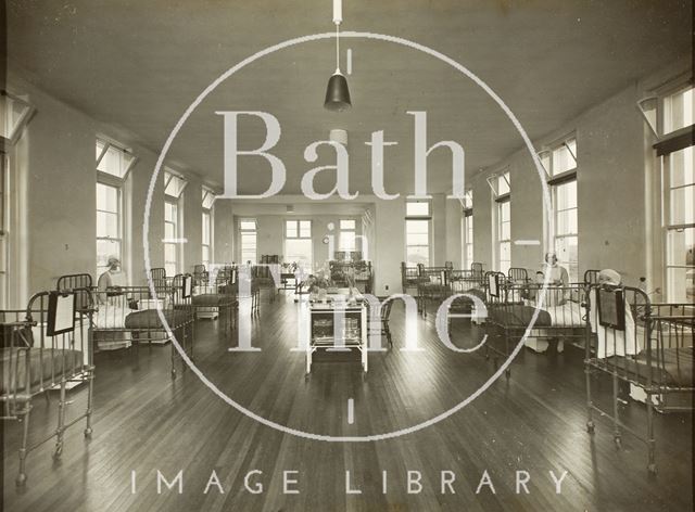 Interior of a ward, Royal United Hospital, Bath c.1930