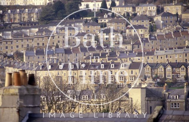 View from Warminster Road, Bathwick, Bath 1988