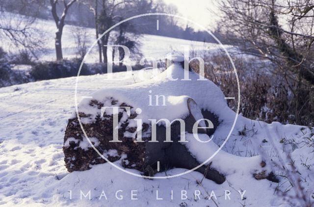 Snow scene, Bathwick, Bath 1991