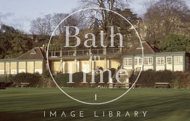 Bowls Pavilion before demolition, Royal Victoria Park, Bath 1992