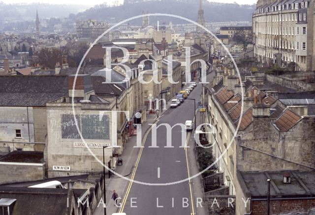 Walcot Street from the roof of St. Swithin's Church, Walcot, Bath 1992