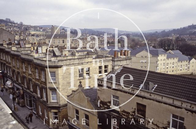 Walcot from the roof of St. Swithin's Church, Walcot, Bath 1992