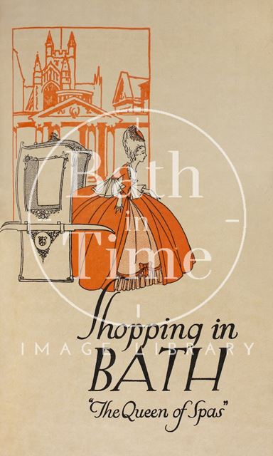 Cover of pamphlet celebrating the refurbishment of Cater, Stoffell and Fortt, High Street, Bath c.1920