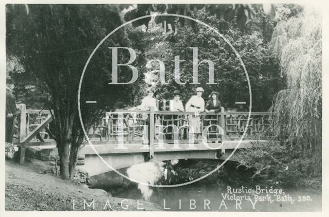 Rustic Bridge, Royal Victoria Park, Bath c.1916