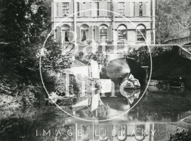 Kennet and Avon Canal and Cleveland House, Sydney Gardens, Bath c.1895 - detail