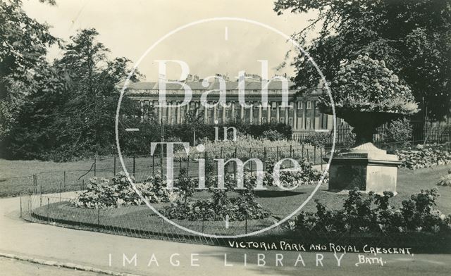 Royal Victoria Park and Royal Crescent, Bath c.1937