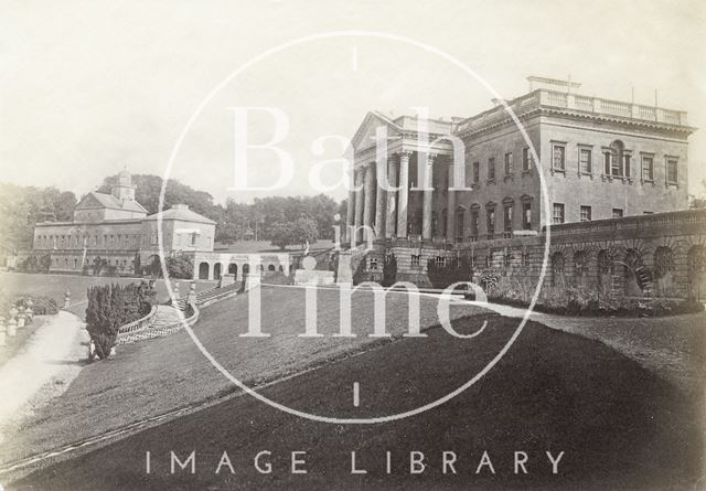 Prior Park, Bath. The main block and east wing c.1890