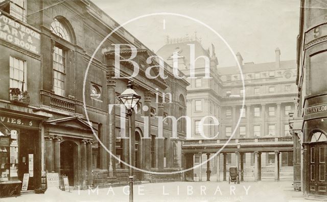 The Pump Room, Abbey Church Yard and the Grand Pump Room Hotel, Bath 1876