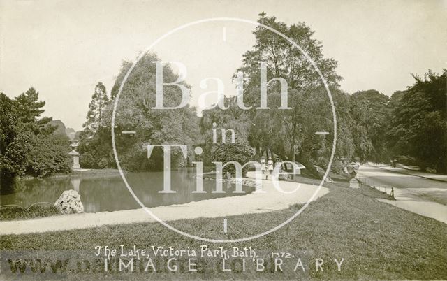 The lake, Royal Victoria Park, Bath c.1916