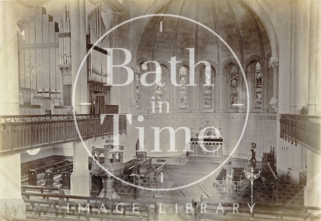 Interior of Christ Church, Bath c.1890