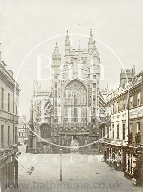 West front of Bath Abbey c.1875