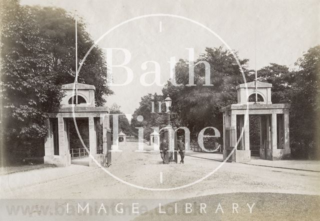 The entrance to Royal Victoria Park, Bath c.1885