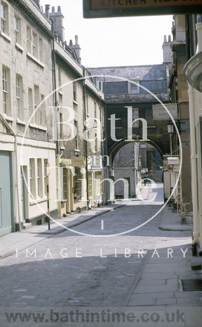 Looking down Queen Street, Bath 1963