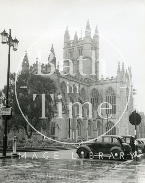 Bath Abbey from Orange Grove c.1950