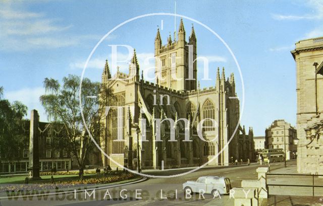 Bath Abbey from Orange Grove 1960