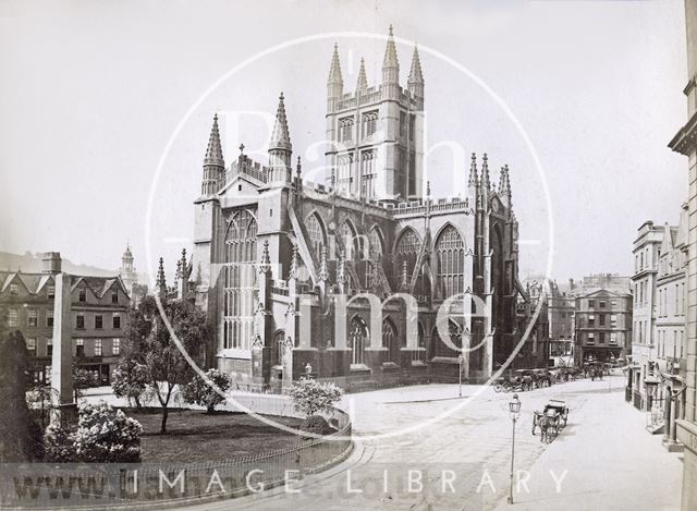 Bath Abbey Church from Orange Grove c.1867