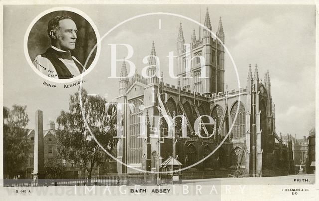 Bath Abbey from Orange Grove with Bishop Kennion c.1894-1900