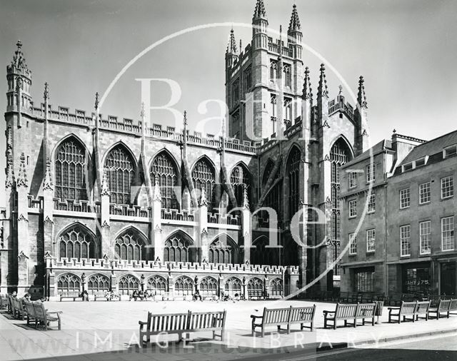 Bath Abbey from York Street c.1975