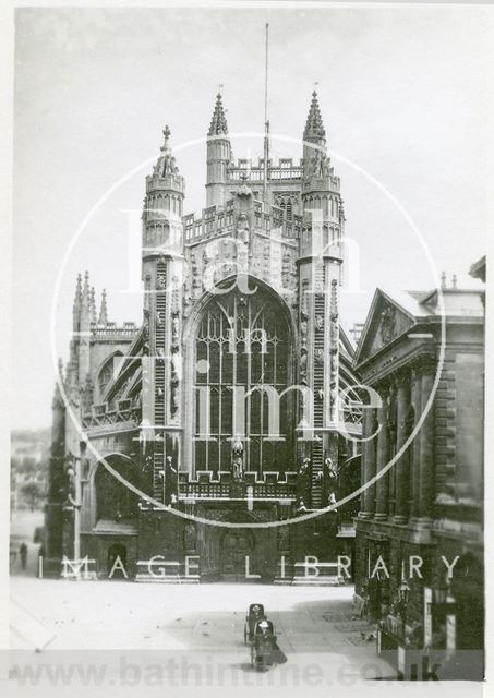 West front, Bath Abbey c.1900