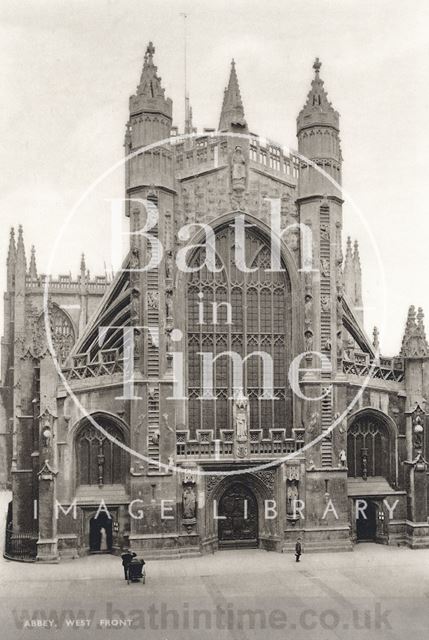 West front, Bath Abbey c.1910