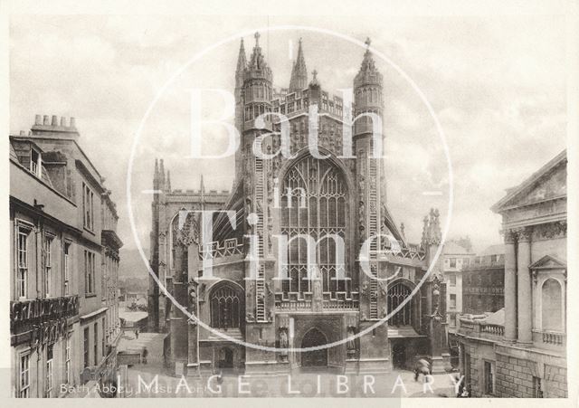 West front, Bath Abbey c.1920