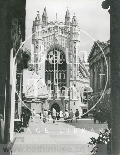 West front, Bath Abbey c.1960