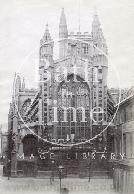 West front, Bath Abbey c.1890