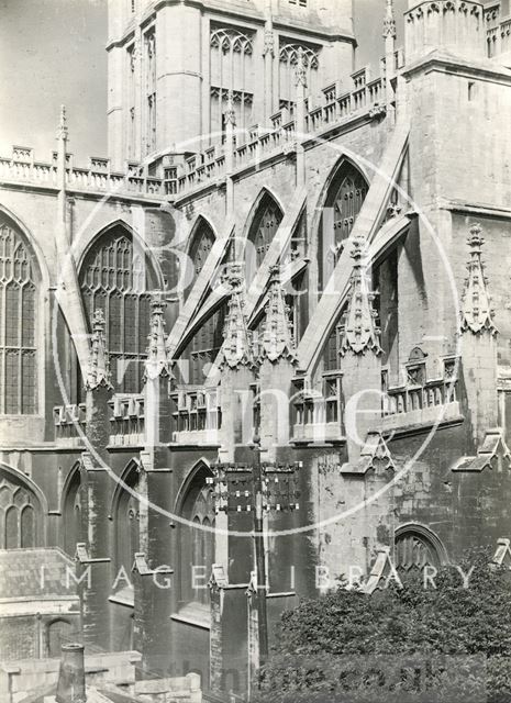 Bath Abbey from the rear of Terrace Walk c.1930