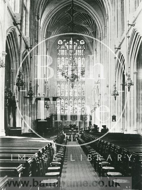 The interior of Bath Abbey c.1920?