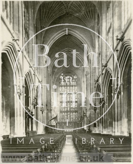 The interior of Bath Abbey c.1920?