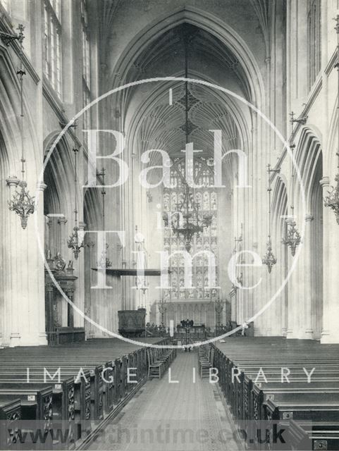 Nave, Bath Abbey c.1920