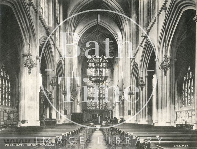 Nave, Bath Abbey c.1910