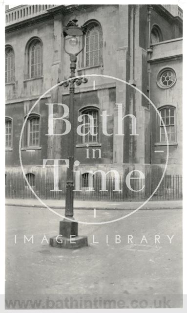 Part of exterior south side, St. James's Church, Bath c.1930