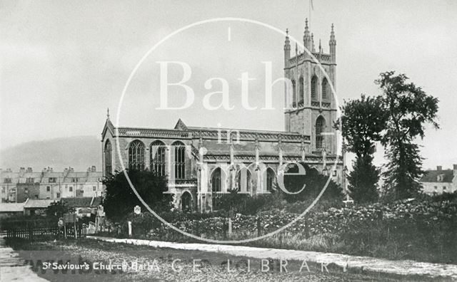 St. Saviour's Church view from north side, Bath c.1912