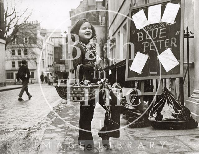 Mandy Beeton in Abbey Street, Bath 1972