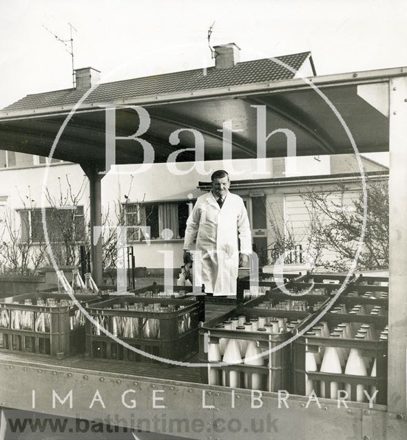 Ernie Price, milkman, Trowbridge, Wiltshire 1972