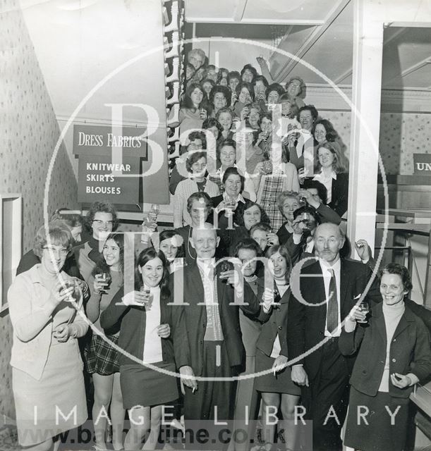 Staff of Plummer Roddis, New Bond Street, Bath 1971