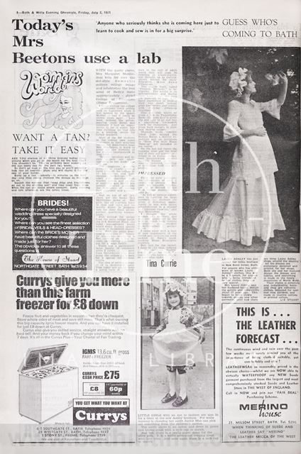 Laura Ashley to open her third shop in Bath 1971