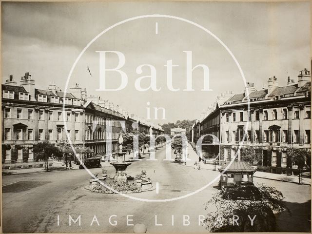 Laura Place and Great Pulteney Street, Bath c.1940