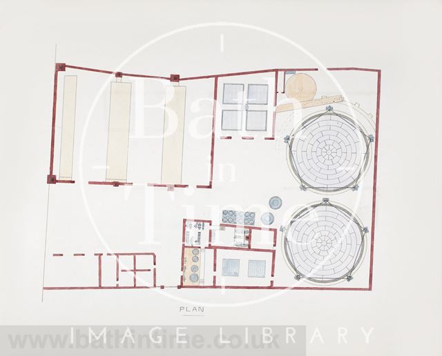 Plan view, Bath Gasworks c.1860