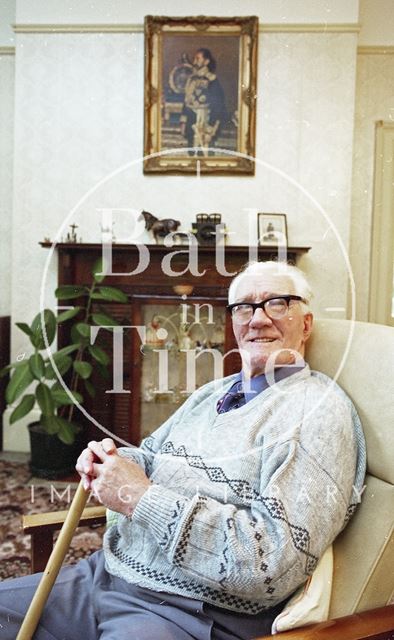 An elderly resident of Fairfield House, Bath 1994