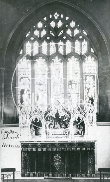 Interior east window, Twerton Parish Church, Bath c.1905