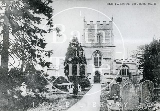 St. Michael's Church, Twerton, Bath after rebuilding of 1885 c.1904