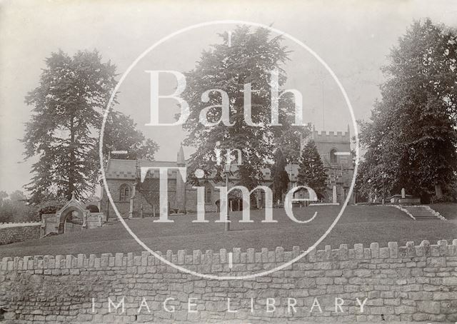 St. Michael's Church, Twerton, Bath after rebuilding of 1885 c.1902